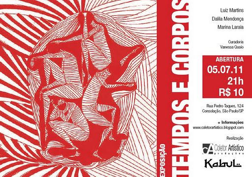Flyer exposição Tempos e&nbsp;Corpos