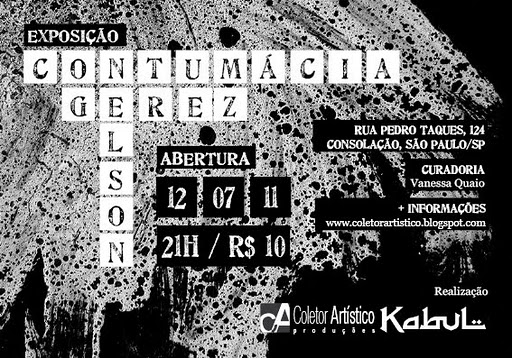 Flyer exposição Contumácia